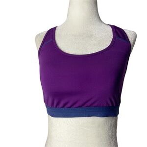 Free People Movement Move Me Woman’s Sports Bra Medium Purple.